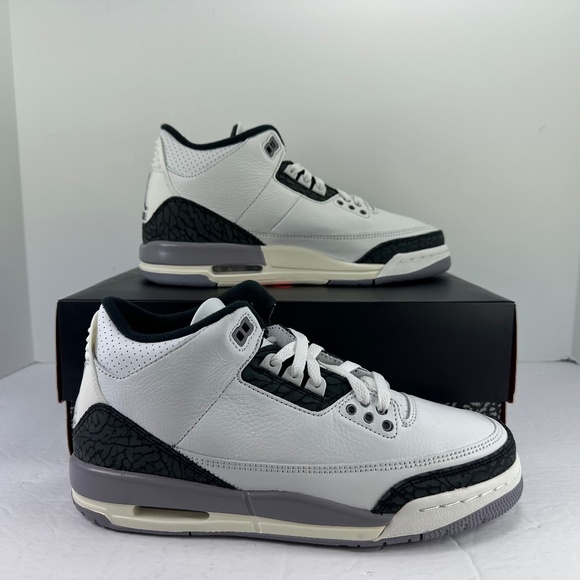 AIR JORDAN 3 RETRO YOUTH (GS) BASKETBALL SHOES #DM0967 106